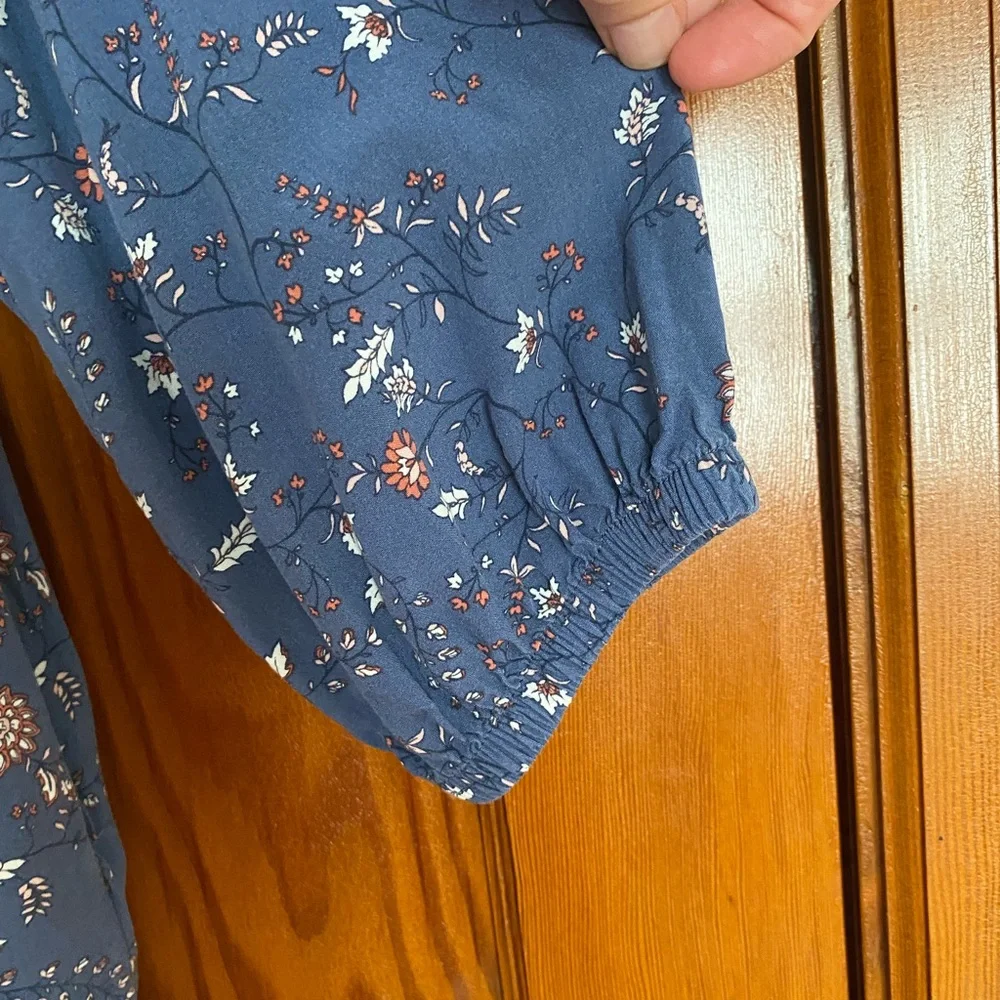 GAP Blue Floral Pattern Dress - Picture 5 of 10